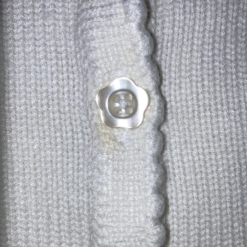 Disney store Winnie the Pooh piglet beach nautical white knit cardigan sweater - Picture 7 of 10